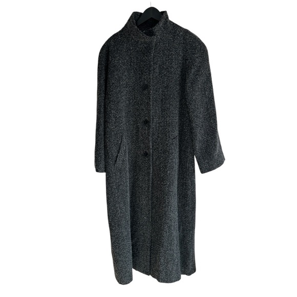 Sandro Vintage Wool Blend Long Coat, Size 12 - Picture 1 of 11